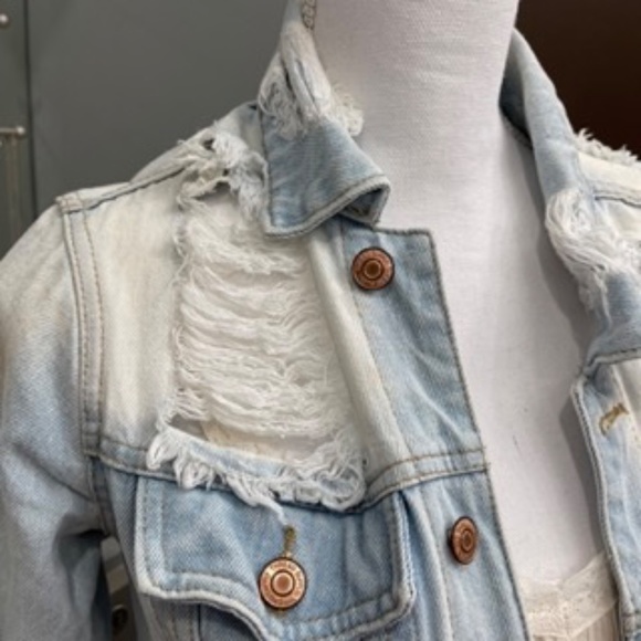 Thread & Supply Distressed Denim Jacket - Picture 3 of 8